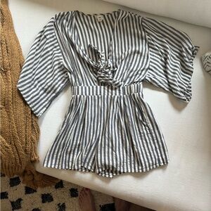 “Flawless” size small striped romper